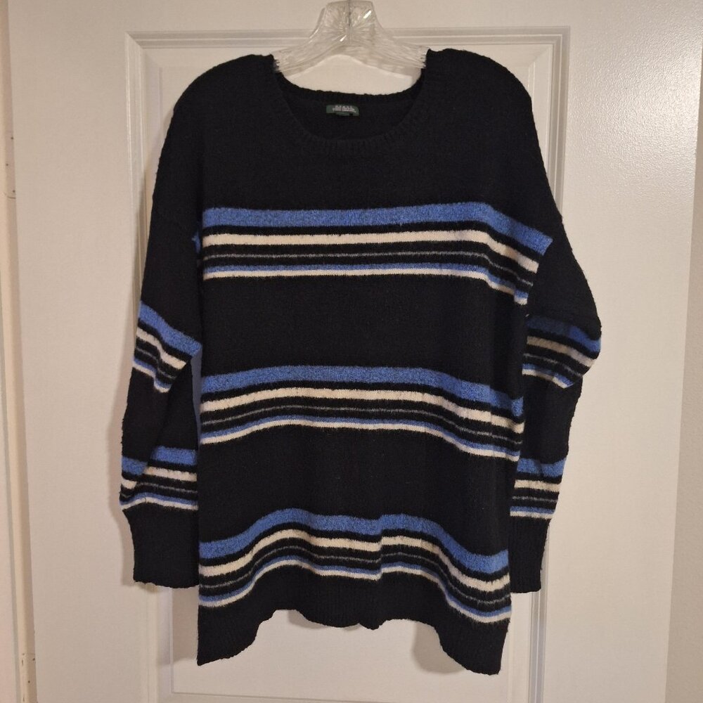 Wild Fable Oversized Striped Cozy Crew Sweater